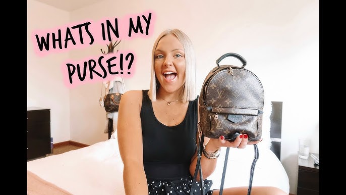 2019 What's In My Bag♡LV Palm Springs Backpack Mini + Review