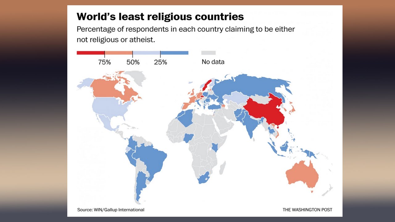 What Are Most Least Religious Countries YouTube What Are Most Least Religious Countries YouTube