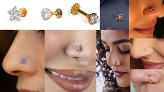 Gold nose pin design collection || gold nose ring design || nose stud designs in gold