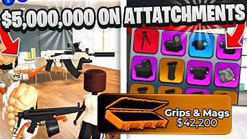 I SPENT $5,000,000 TO GET THE 60 ROUND DRUM IN ROBLOX BLOCKSPIN