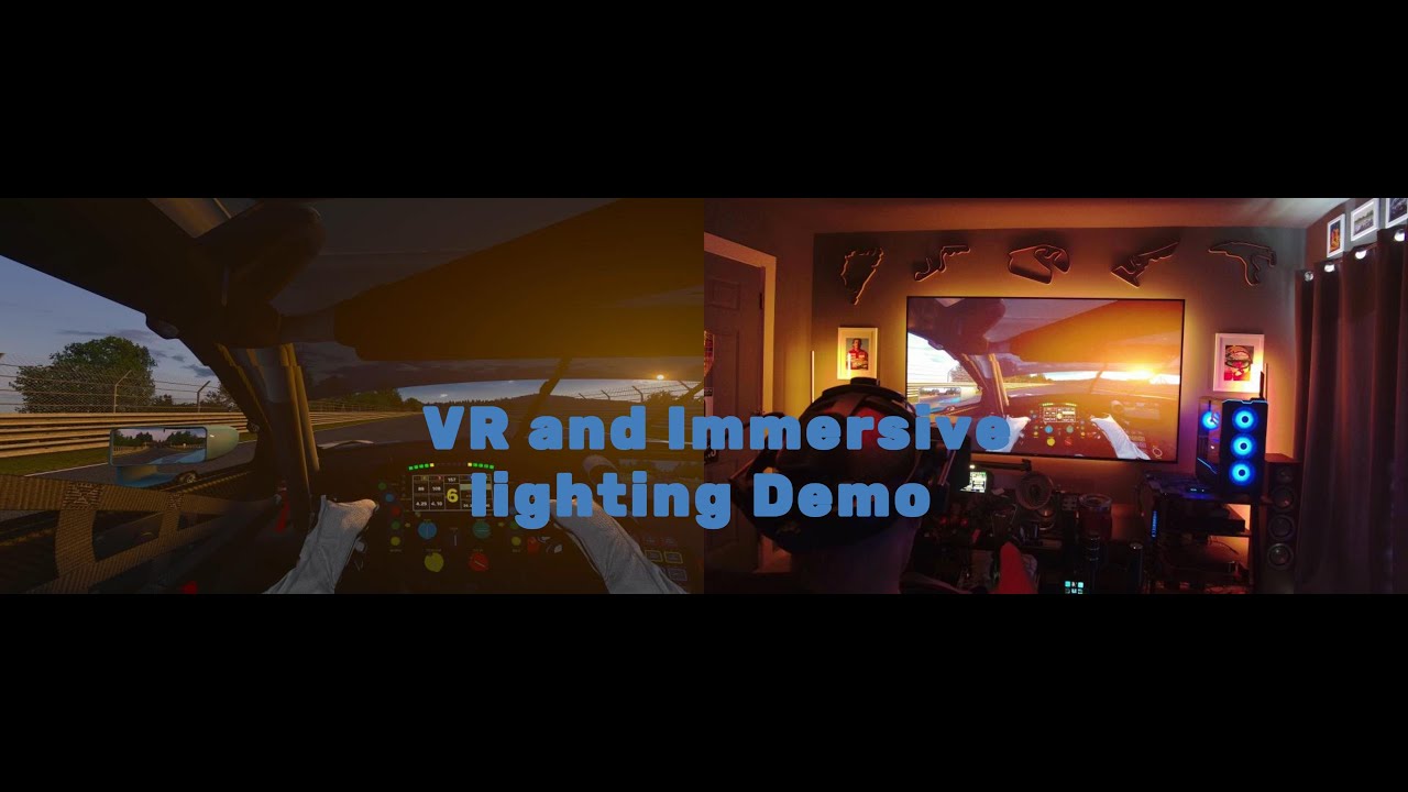 VR and Immersive lighting Hue Sync Box Demo - YouTube