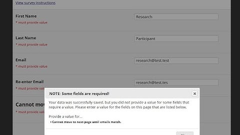 WashU REDCap User Guide - Create Re Enter Email Address for REDCap Survey