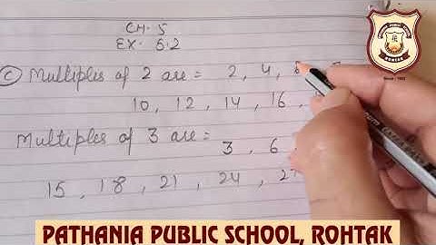 Pathania World Campus Class 4 Mathematics ch-5 Multiples and factors with HCF and LCM ex 5.2