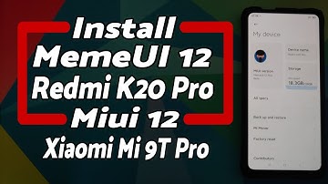 Redmi K20 Pro | MortalOS | Xiaomi Mi 9T Pro | MIUI 12 Custom Rom