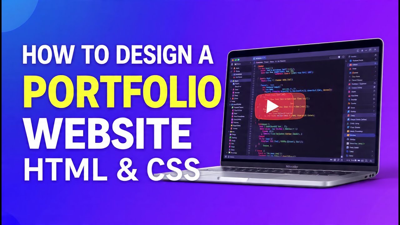 How to Design a Portfolio Website Using HTML & CSS—Full Tutorial ...