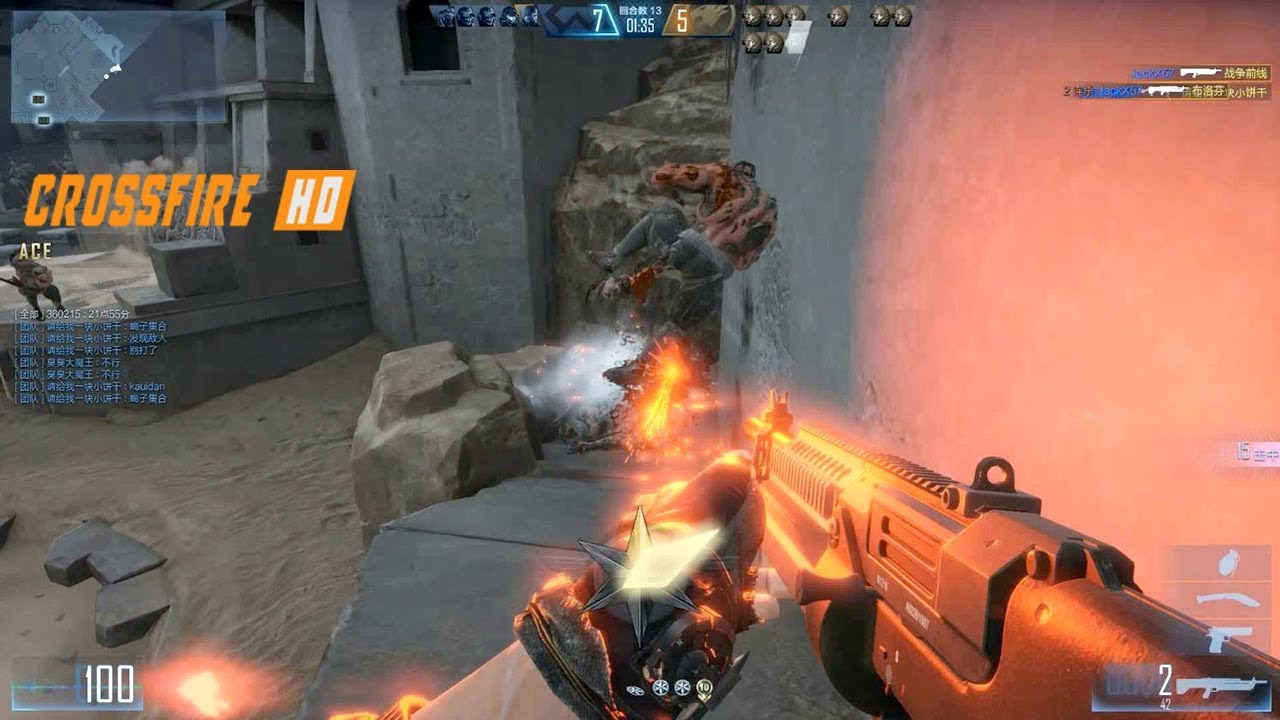 CrossFire HD CFHD - Zombies NANO MODE M1216 MVP Gameplay 13 Round 1000