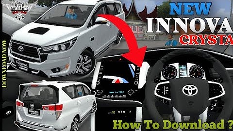 New Toyota Innova Crysta Mod For Bussid|| How To Download|| #trending