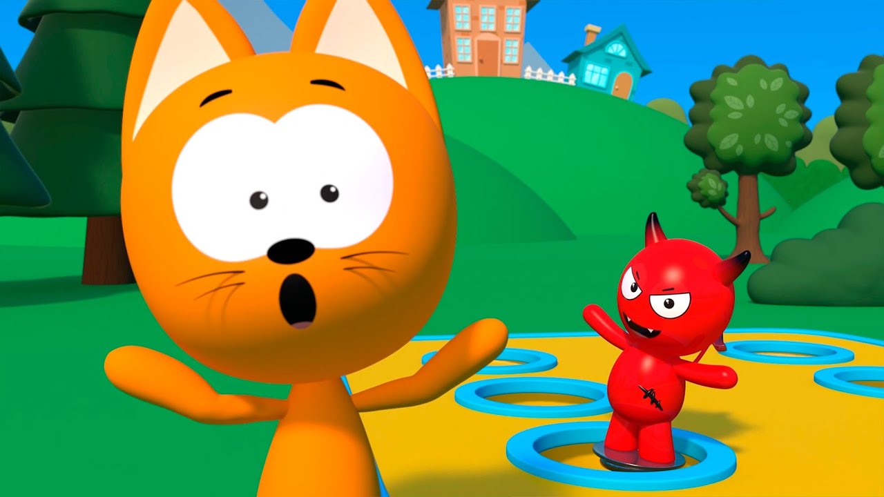 ⁣Martillo golpea el topo | Juegos y dibujos animados | El gatito Koté