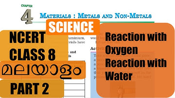 Part2 NCERT Class8 Science Chapter4 MATERIALS: METALS AND NON METALS (Explained in Malayalam)
