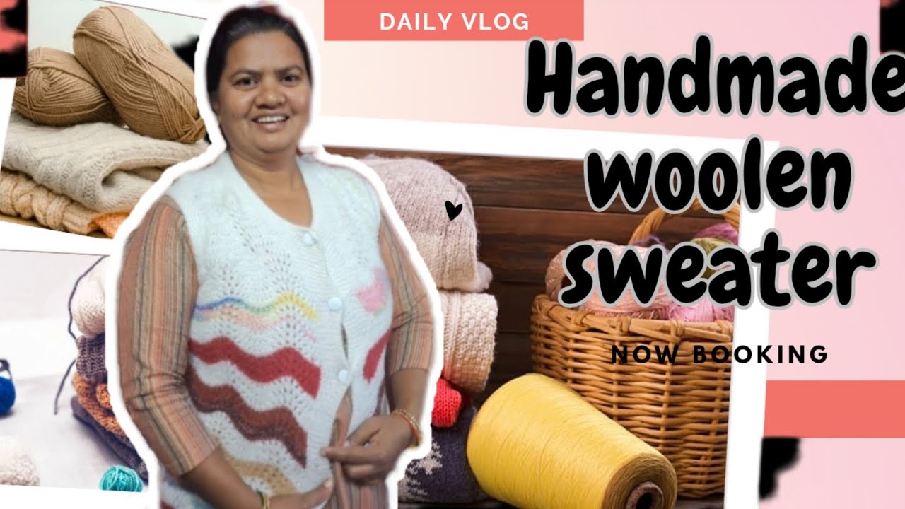 Handmade woolen sweater🧶🧵💯 