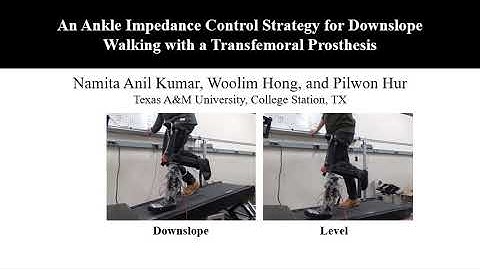 An Ankle Impedance Control Strategy for Downslope Walking with a Transfemoral Prosthesis