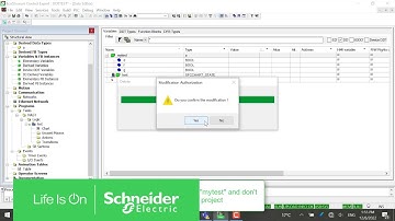 Modify DDT Structure in Control Expert 15.2 without Stopping M580 PLC | Schneider Electric Support
