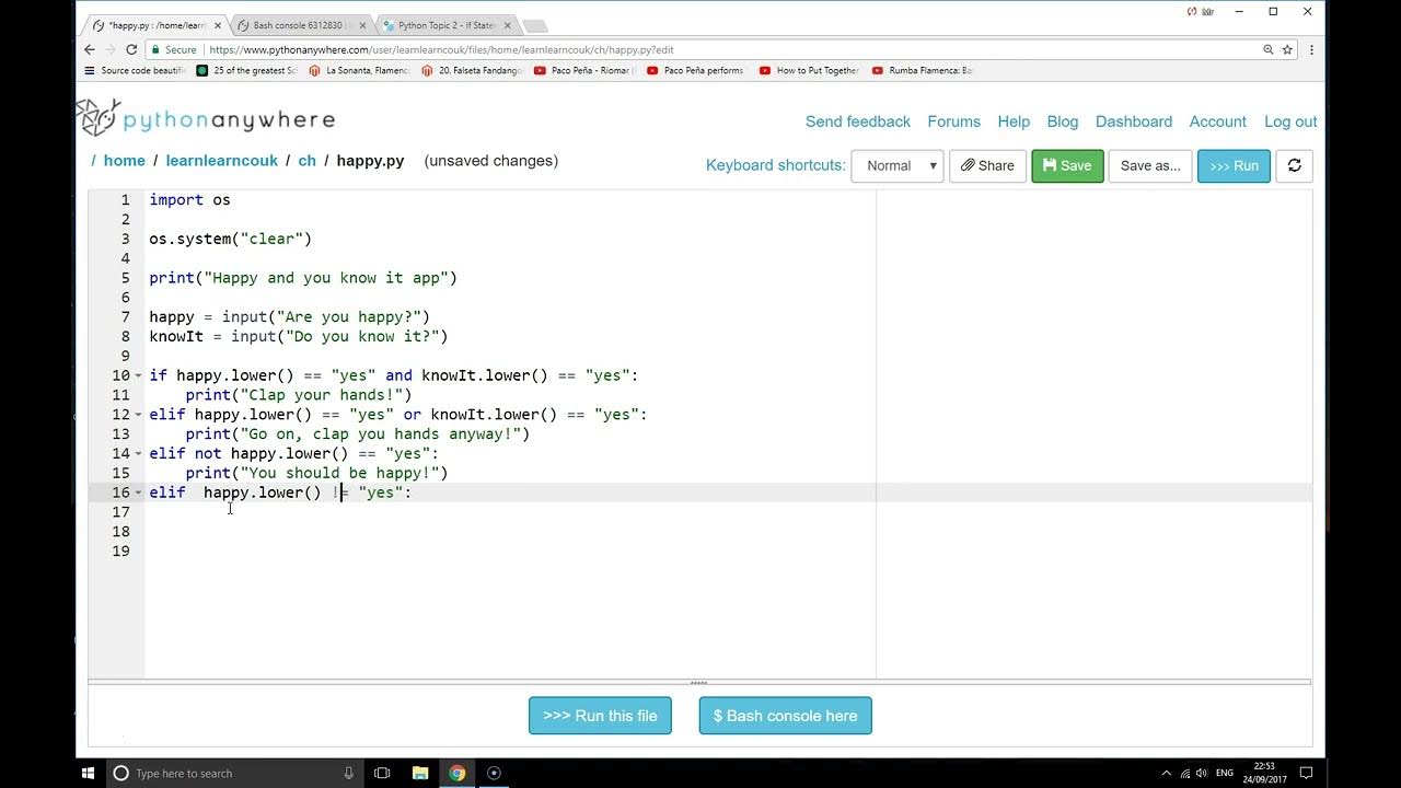 Python Topic 2 - Advanced - YouTube