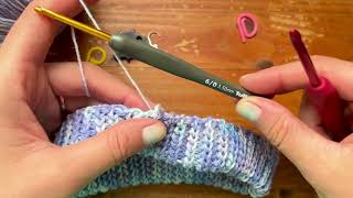 Crochet Double Folded Collar: Top Down Version