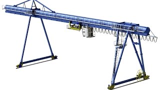 Кран козловой 10 тонн (Gantry crane 16/5 tons)(Кран козловой 16 и 5 тонн. Пролет 32 м. Высота подъема 10 м. Gantry crane Capacity: 16 tons and 5 tons Length: 32 m Lifting height: 10 m Weight: 70 tons., 2017-03-14T10:47:41.000Z)