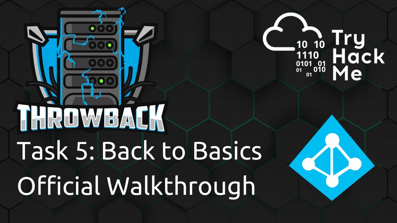 TryHackMe Throwback Official Walkthrough Task 5 Back to Basics YouTube