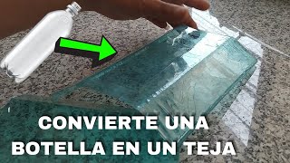 Techos con botellas PET recicladas FACIL DE HACER