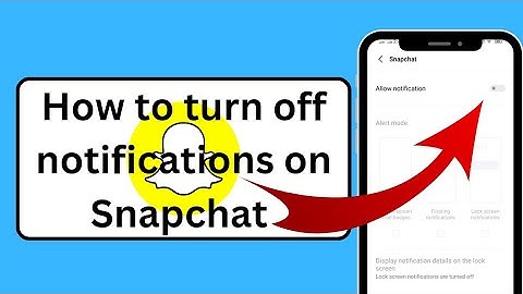 How to turn off your notifications on snapchat 2023 | How to disable your snapchat notifications2023