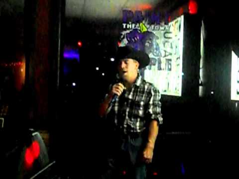 MATTHEW singing Texas Tornado at Bear's Den Pizza ...