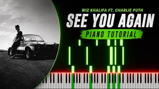 See You Again Piano Tutorial | Charlie Puth & Wiz Khalifa | Easy Piano Lesson