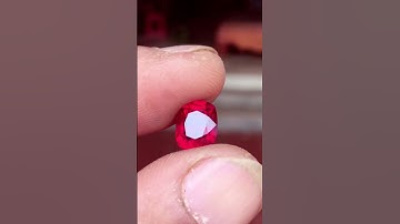 Spinel Lục Yên đỏ tươi 2.55ct màu vip lên nhẫn đỉnh #love #music #edm #travel