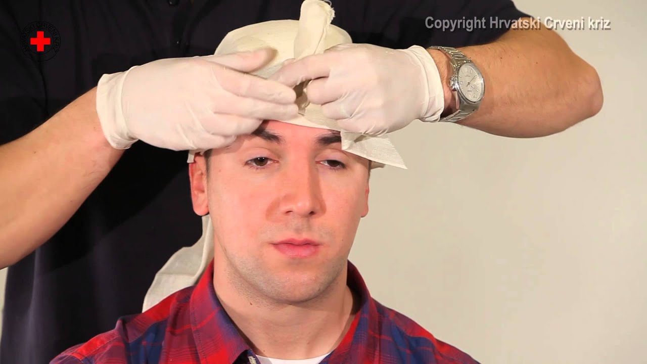 Zavoj tjemena trokutastom maramo