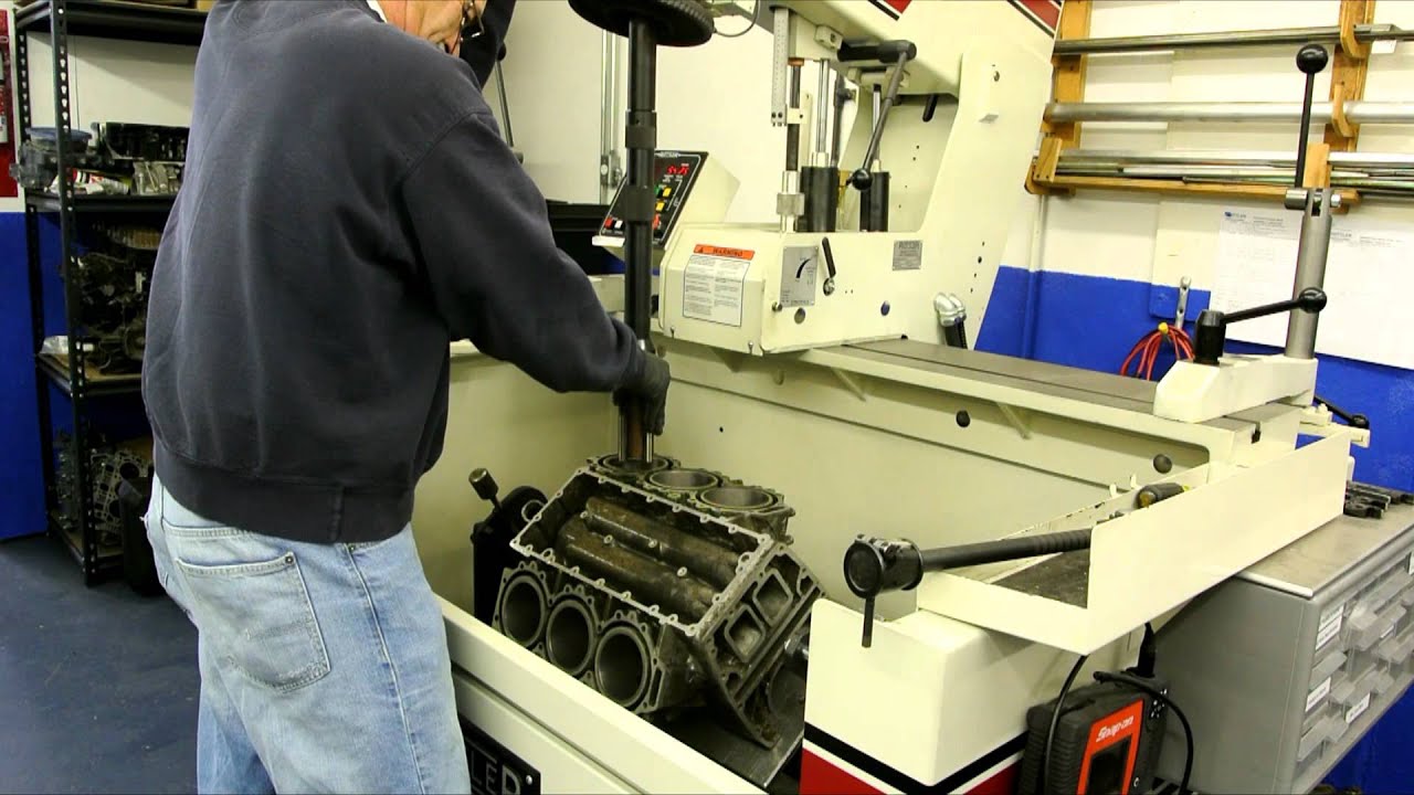 Rottler HP6A Cylinder Hone Honing Yamaha 3.1 V6 Outboard Blind Hole Toni Marine YouTube