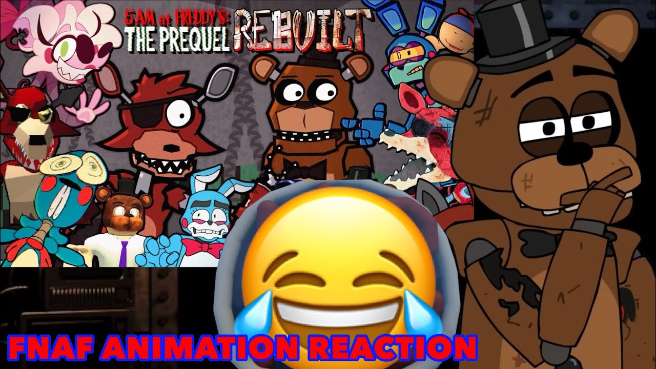 5 утра в Freddy’s: Приквел - REBUILT #fnaf #fnafanimation РЕАКЦИЯ