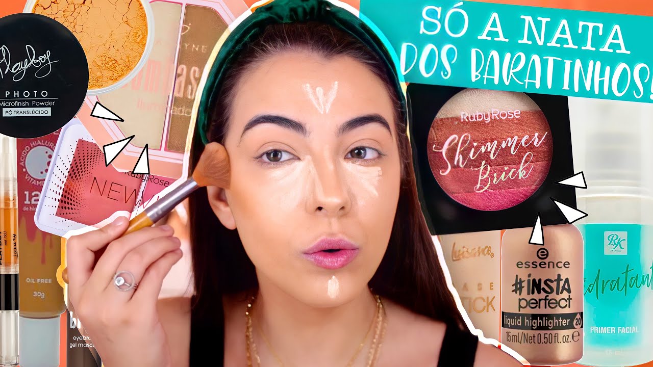 TENTEI fazer uma PELE MARAVIGOLD com os PRODUTOS MAIS BARATINHOS da minha coleção! ✨