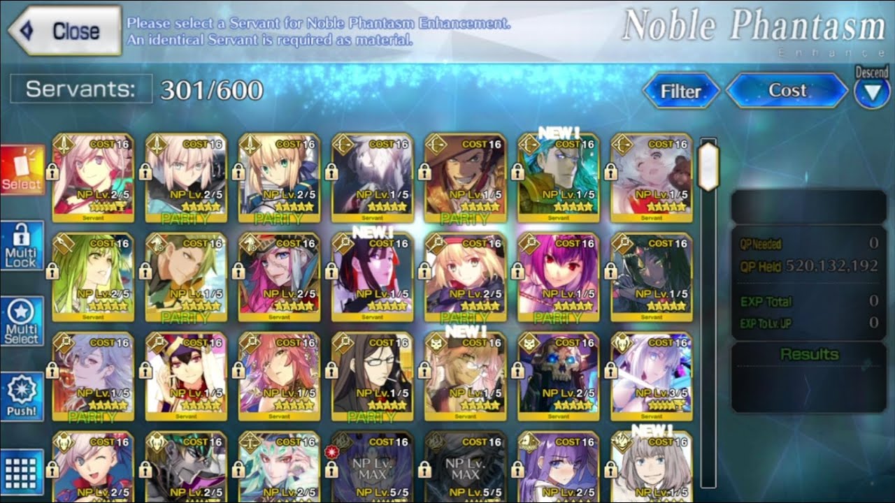 FGO NA 2023 - Main Account Review and F2P/GSSR Debate (2,520 F2P SQ Spent!)