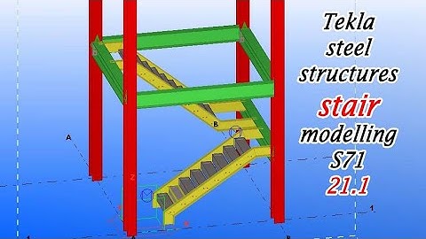 Staircase Tower Modelling in Tekla Structures 21.1 bangla