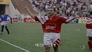 الاهلى يخطف فوز صعب فى الدقايق الاخيرة ضد منتخب السويس موسم 94/95