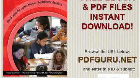 Words Their Way Word Sorts for Letter Name   Alphabetic Spellers 2nd Edition  Three hole Punched