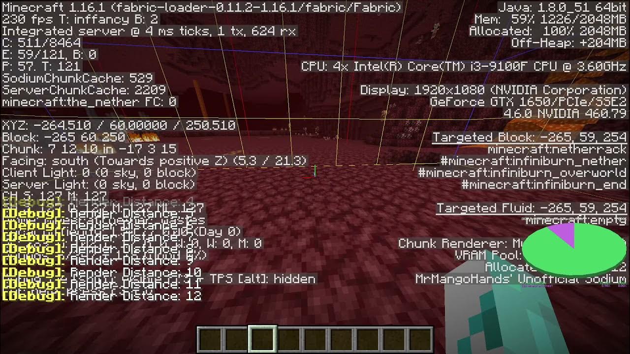 how to find a fortress using the F3 pie chart (for kermit) - YouTube