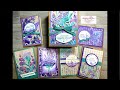 Adorable box and notecards with perennial lavender dsp