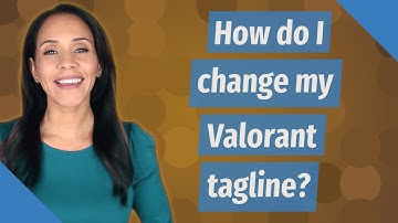 How do I change my Valorant tagline?