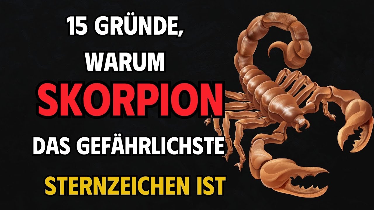 15 Gründe, warum Skorpion das gefährlichste Sternzeichen ist