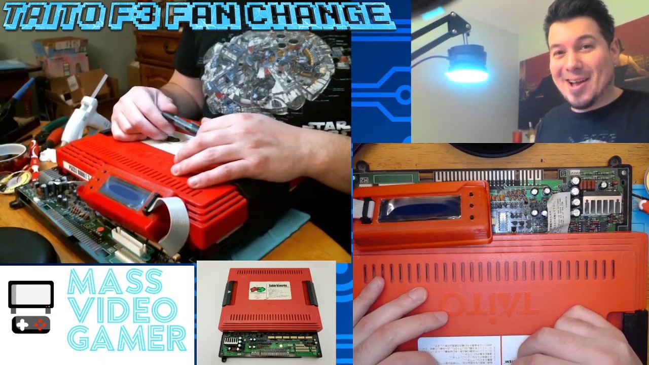 Changing the fan on an Arcade Taito F3 for under $7!