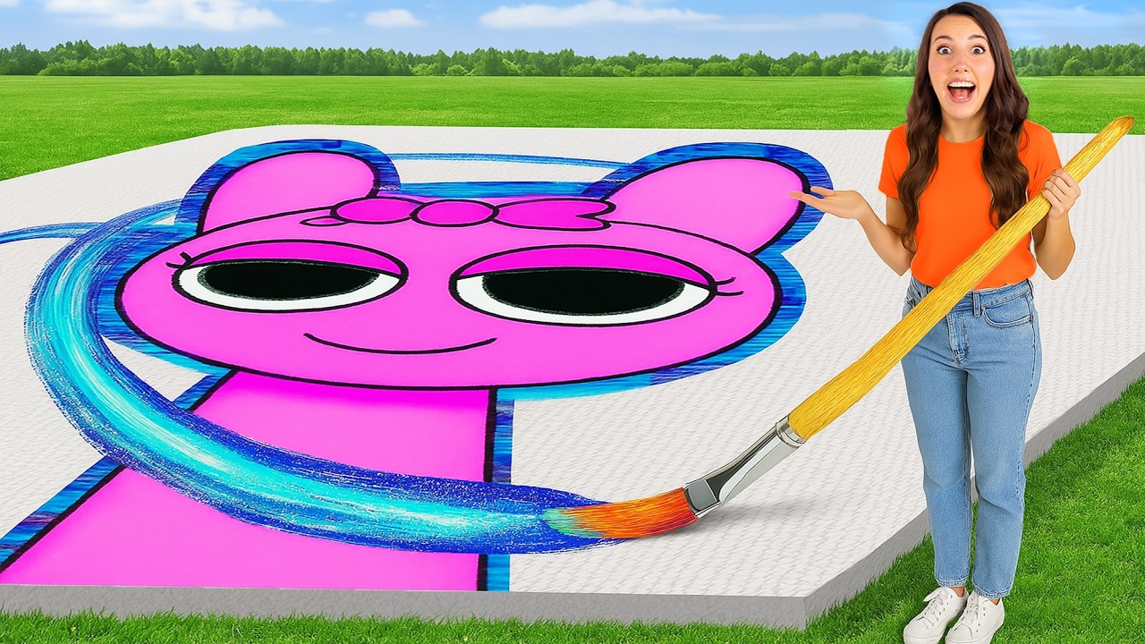 CHI DISEGNA GIGANTE VS PICCOLO LO SPRUNKI PIÙ BELLO VINCE contro il Dottor Timoti! 🎨