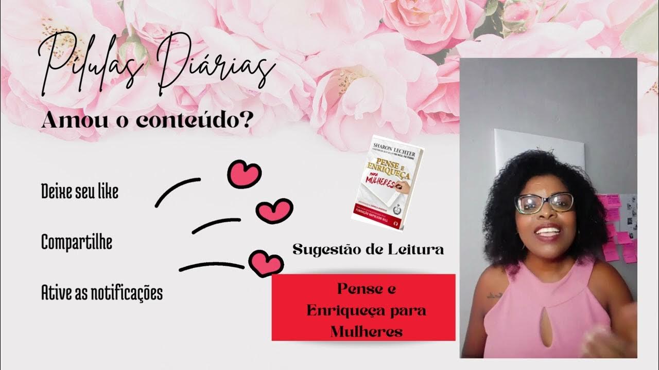 Sugestão de leitura PENSE E ENRIQUEÇA PARA MULHERES Sharon Latcher YouTube