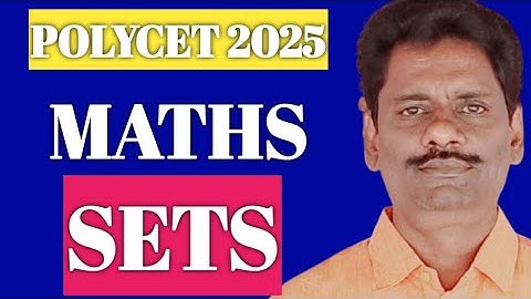 POLYCET -2025 MATHS SETS PART-2 