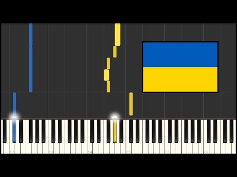 Ukraine National Anthem Shche Ne Vmerla Ukrayina Piano Tutorial 
