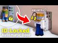 【マイクラ建築】超簡単！名前認証式の自動ドアの作り方(統合版/Java) | ID-Locked Automatic Door