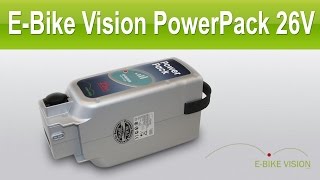 E-Bike Vision PowerPack 26V für Panasonic Systeme