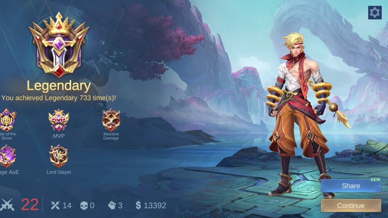 Legendary Yin Power 14 Kills 0 Death CORE ~ MLBB 