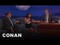 Ally maki and andy richter bonded over king crab  conan on tbs