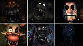 The Glitched Attraction  All Jumpscares & Deaths