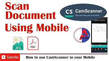 How to use Camscanner app in your mobile | AM Technology