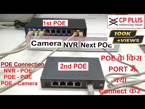 CP Plus, POE Switch Cable Connection Step By Step In
