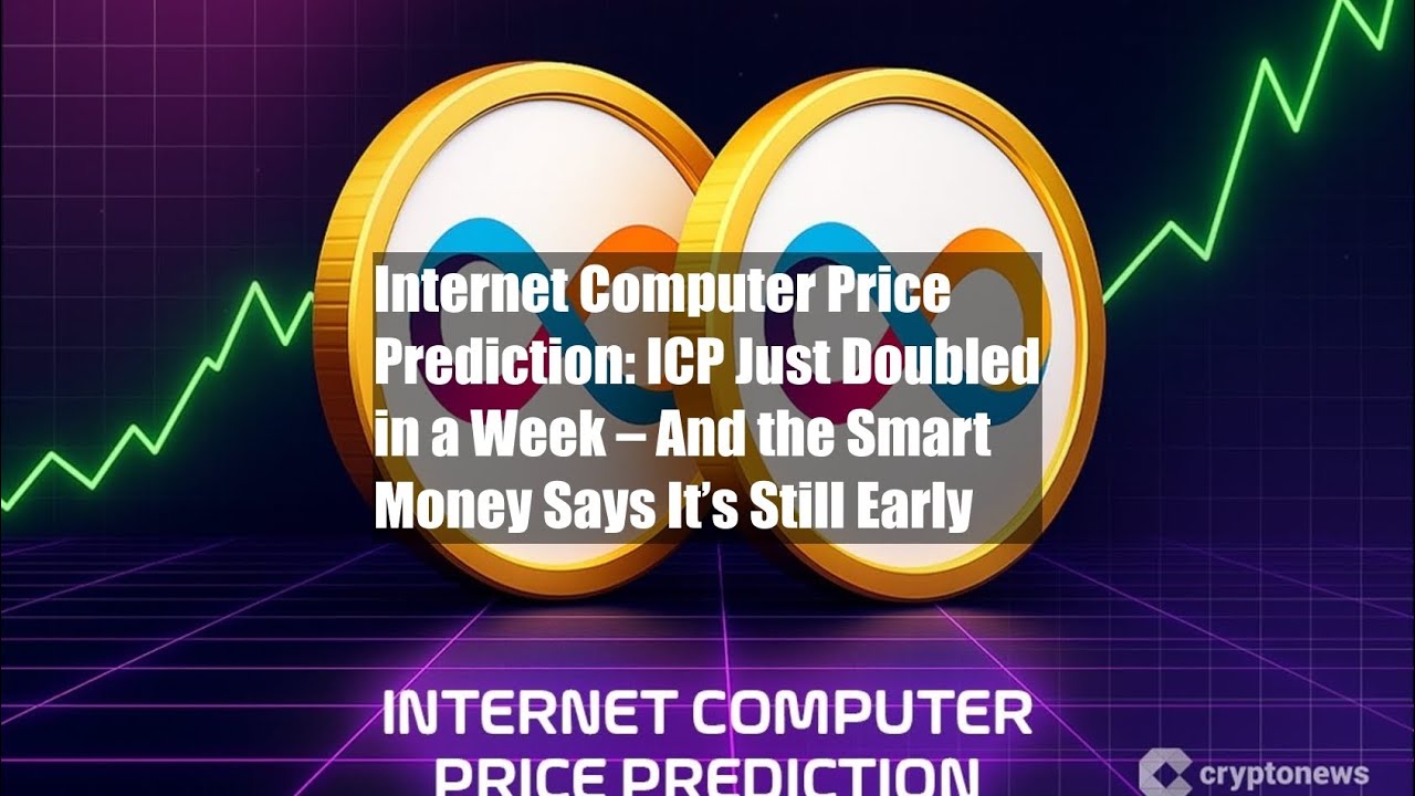 Internet Computer Price Prediction: ICP Just Doubled in a Week – - YouTube